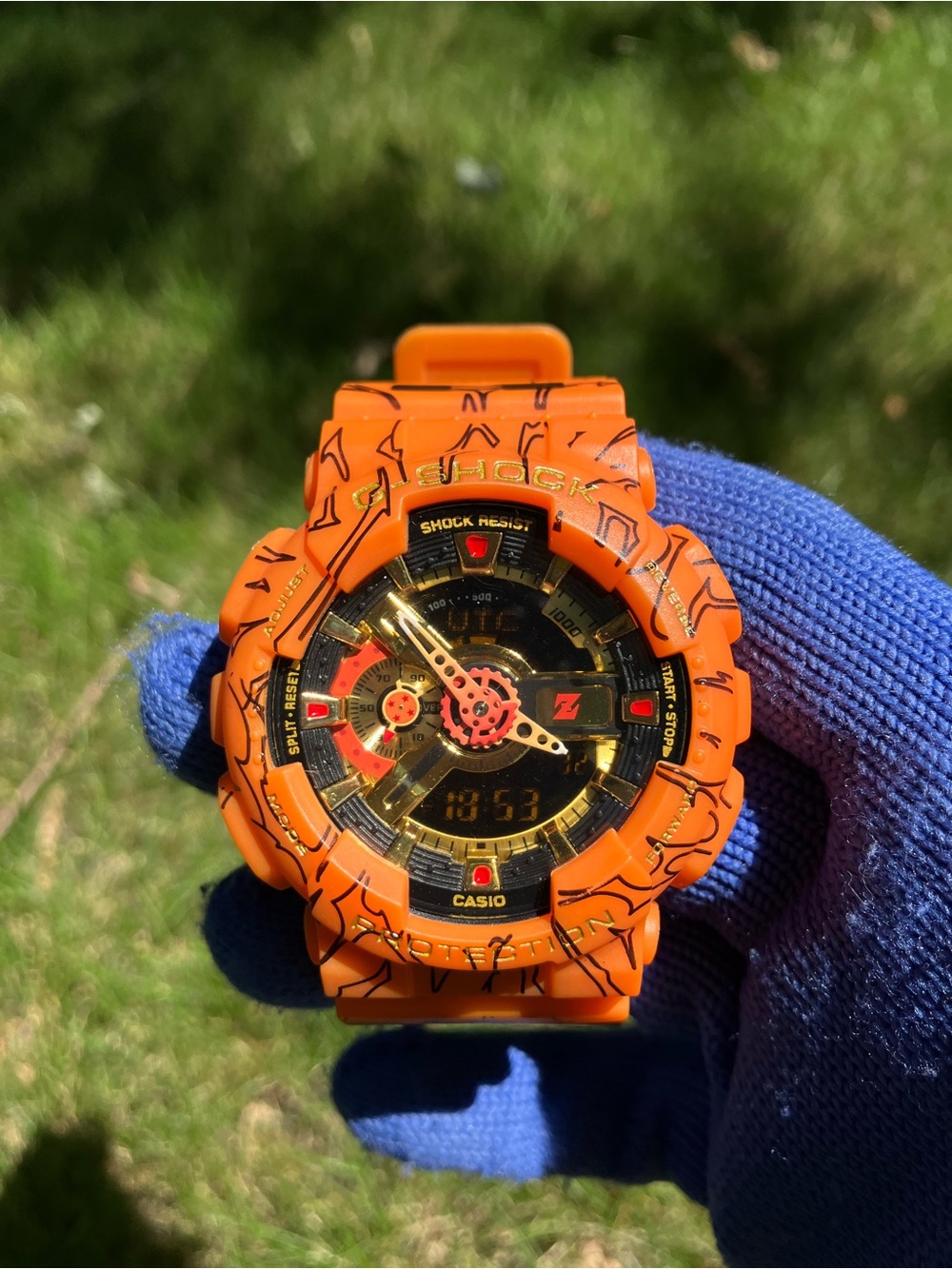 Custom G Shock Orange Dragon Ballz Collab